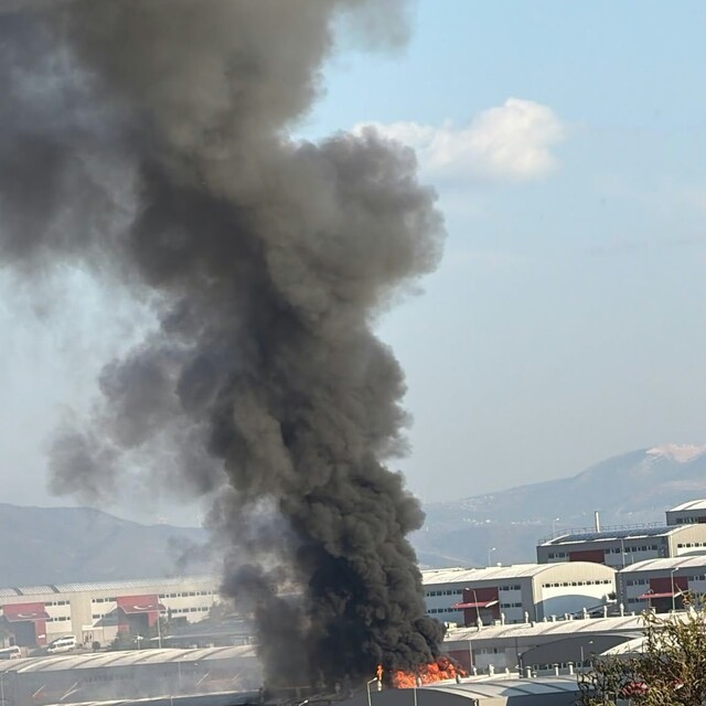 Mobilya fabrikasında yangın (2)