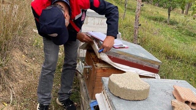 Bayburt'ta arılı kovan desteği için saha kontrolleri sürüyor