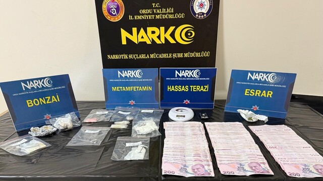 Ordu'da uyuşturucu operasyonlarında yakalanan 4 şüpheliden 3'ü tutuklandı