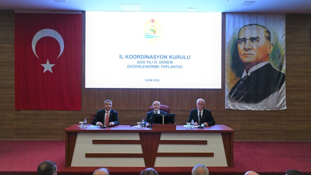 Denizli'de İl Koordinasyon Kurulu Toplantısı yapıldı