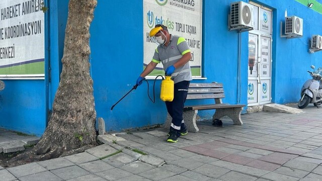 Tekirdağ'daki otogarlarda haşere ve kemirgenlere karşı önlem