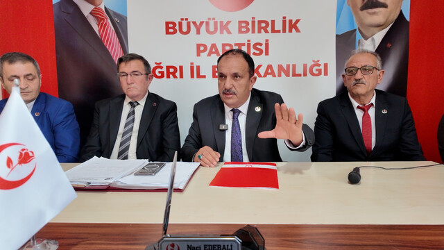 BBP Genel Başkan Yardımcısı Uğur Bulut, Ağrı'da konuştu: