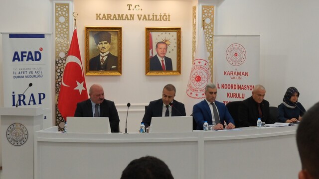 Karaman'da İl Koordinasyon Kurulu Toplantısı yapıldı