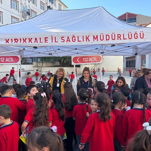 Kırıkkale'de ilkokul öğrencilerine sağlık eğitimi verildi