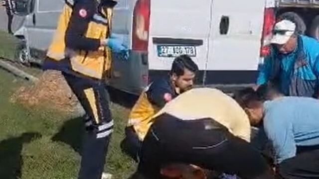 Gaziantep'te trafik kazası: 2 yaralı