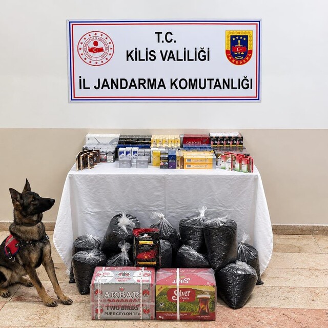 Kilis'te kaçakçılık operasyonunda 1 kişi hakkında işlem yapıldı