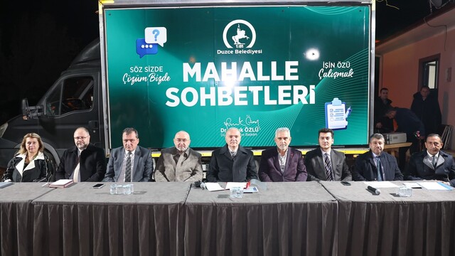 Başkan Özlü Sarayyeri Mahallesi'nde halkla buluştu