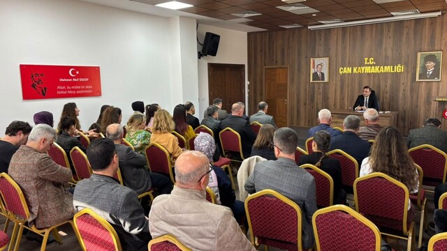 Çan'daki okullarda güvenlik seferberliği