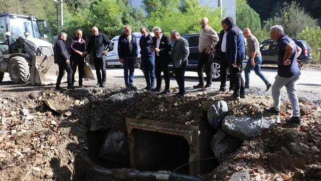 Cumayeri'nde içme suyu kaynağı ve isale hattında iyileştirme çalışmaları sürüyor