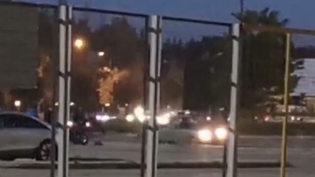 Eskişehir'de otomobilin drift anı kamerada
