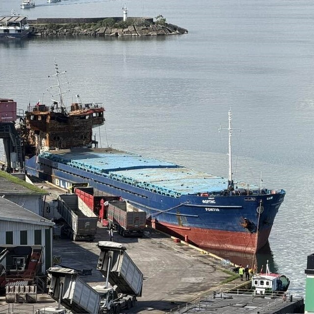 Giresun'da hasarlı gemiden yayılan yanık kokusu endişelendirdi