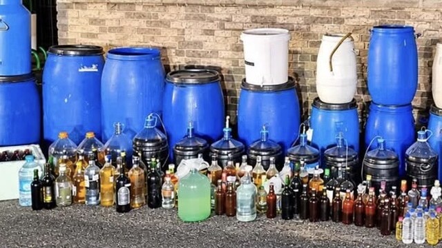 Tekirdağ'da 1 ton 120 litre sahte içki ele geçirildi