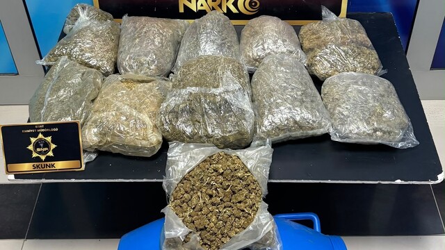 Siirt'te 5 kilo 700 skunk ele geçirildi, 5 kişi gözaltına alındı