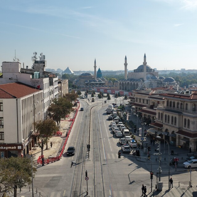 Konya'da tarihi cadde düzenlemesi Şeb-i Arus öncesi tamamlanacak