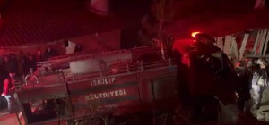 Çorum'da imam lojmanı ve boş bir ev yandı