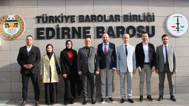 Saadet Partisi Genel Başkan Yardımcısı Tekin'den Edirne Barosuna ziyaret