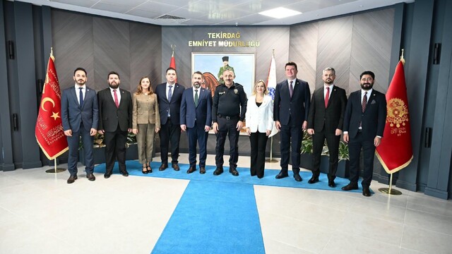 Tekirdağ Barosu Başkanı Arslan'dan İl Emniyet Müdürü Turanlı'ya ziyaret