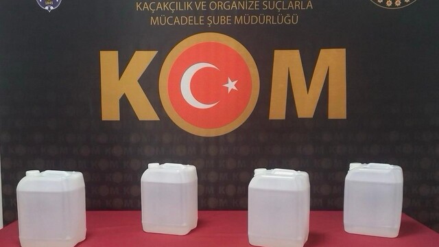 Yozgat'ta 20 litre etil alkol ele geçirildi