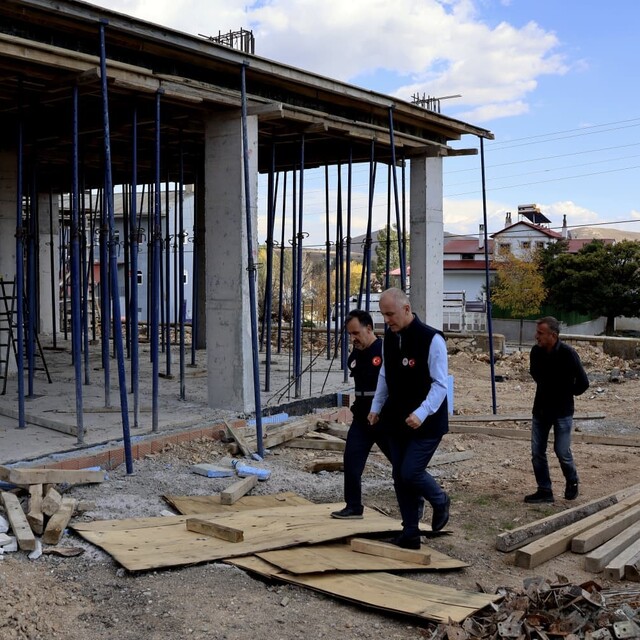 Bayburt'ta 12 kamu yatırımının yapım çalışmaları incelendi