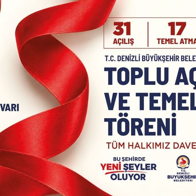 Denizli Büyükşehir'den 16,2 milyar TL'lik yatırım hamlesi