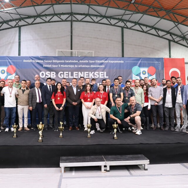 Denizli OSB 7. Masa Tenisi Turnuvası şampiyonu belli oldu