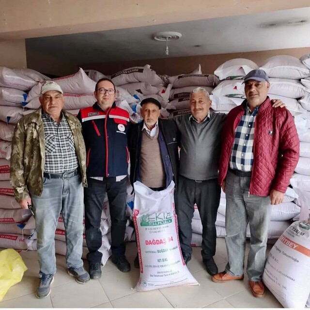 Bayat'ta üreticilere yüzde 50 hibe destekli buğday tohumu dağıtıldı