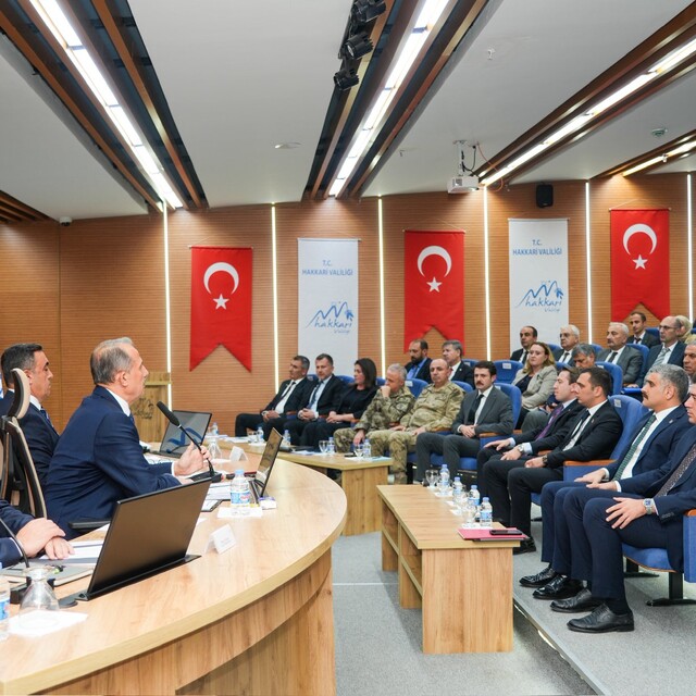 Hakkari'de İl Koordinasyon Kurulu Toplantısı yapıldı