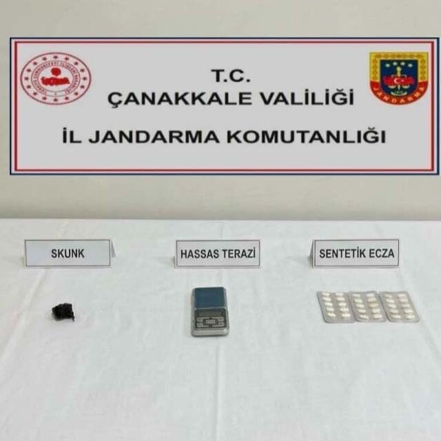 Çanakkale'de uyuşturucu operasyonlarında yakalanan şüpheli tutuklandı
