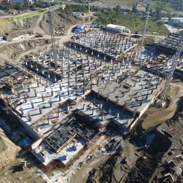 Amasya'da 600 yataklı yeni devlet hastanesi inşaatında çalışmalar sürüyor