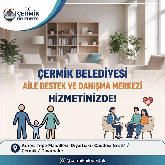 Çermik Belediyesi Aile Destek ve Danışma Merkezi hizmete girdi