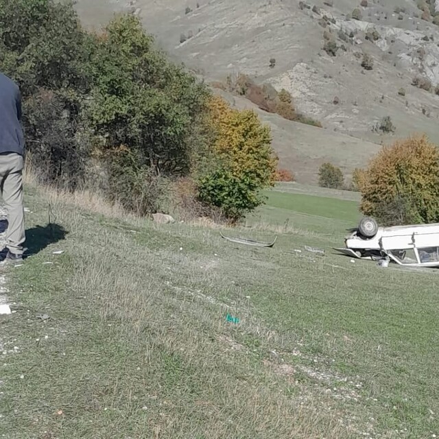 Boyabat'ta iki otomobilin çarpıştığı kazada 1 kişi yaralandı