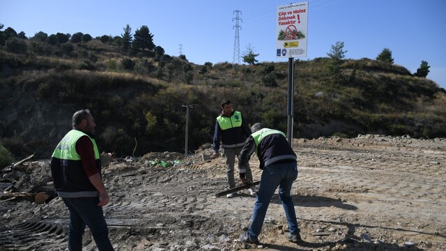Kuşadası Belediyesi'nden kaçak moloz dökümüne karşı seferberlik