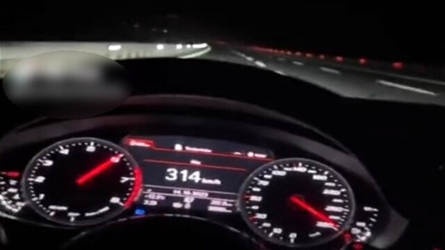 Otoyolda 314 kilometre hızla gidip o anları TikTok'ta paylaşan sürücüye para cezası