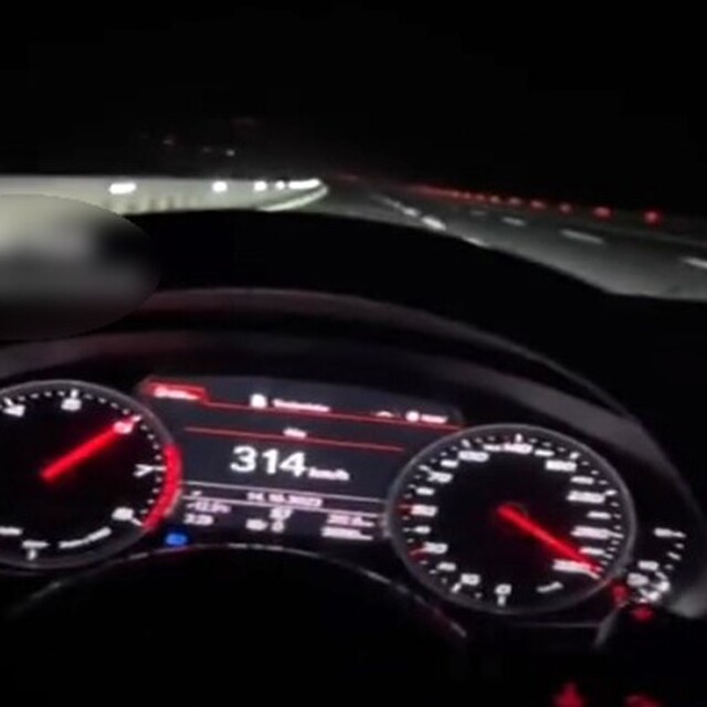 Otoyolda 314 kilometre hızla gidip o anları TikTok'ta paylaşan sürücüye par...