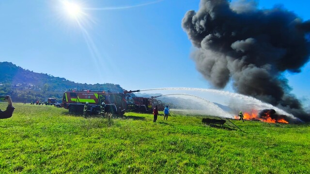 Ordu-Giresun Havalimanı'nda uçak kazası ve yangın tatbikatı