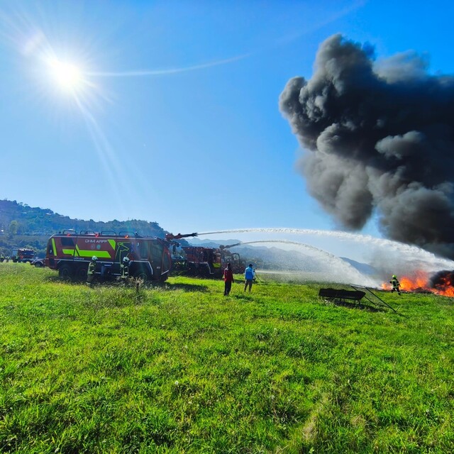 Ordu-Giresun Havalimanı'nda uçak kazası ve yangın tatbikatı