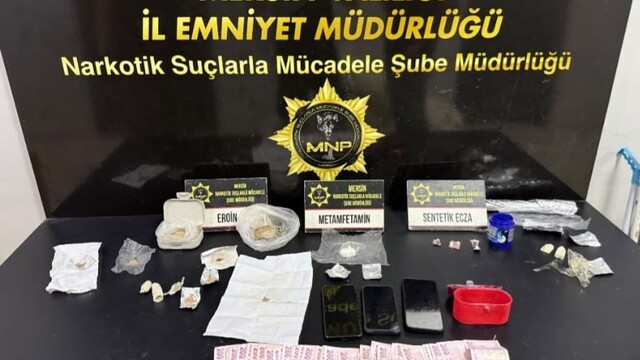 Mersin'de uyuşturucu taciri 5 şüpheli yakalanıp tutuklandı