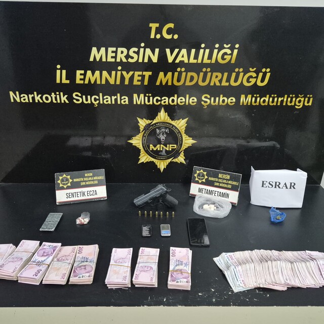 Mersin'de uyuşturucu operasyonunda yakalanan 5 zanlı tutuklandı