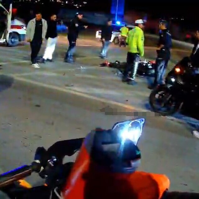 Samsun'da motosiklet devrildi, sürücü yaralandı