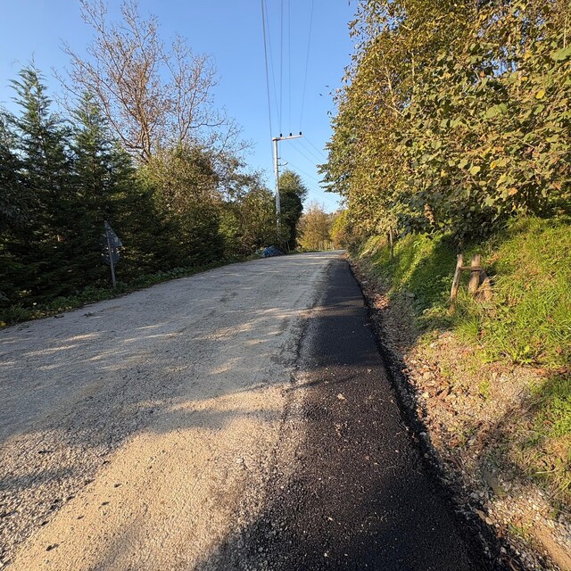 Düzce'de köy yolları kışa hazırlanıyor