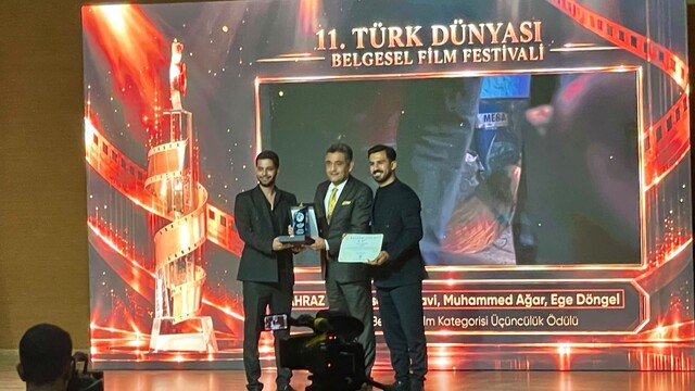 KBÜ öğrencilerinin "Ahraz" belgeseline Türk Dünyası Festivali'nde üçüncülük ödülü