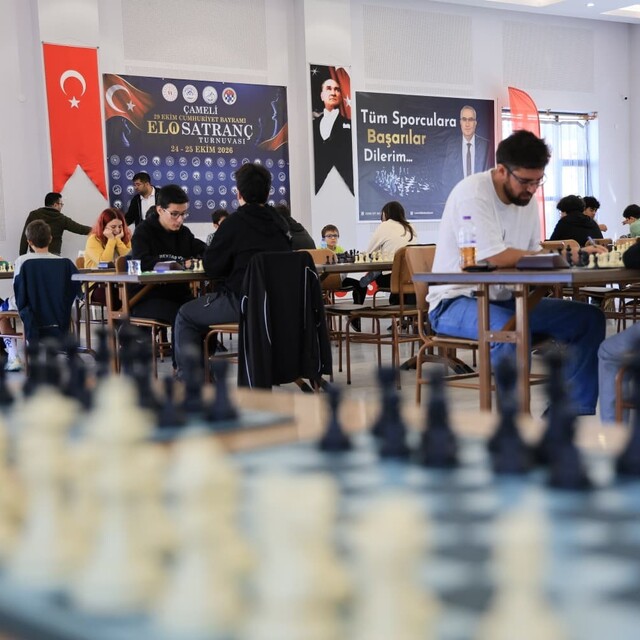 Çameli'de 29 Ekim Cumhuriyet Bayramı ELO Satranç Turnuvası başladı