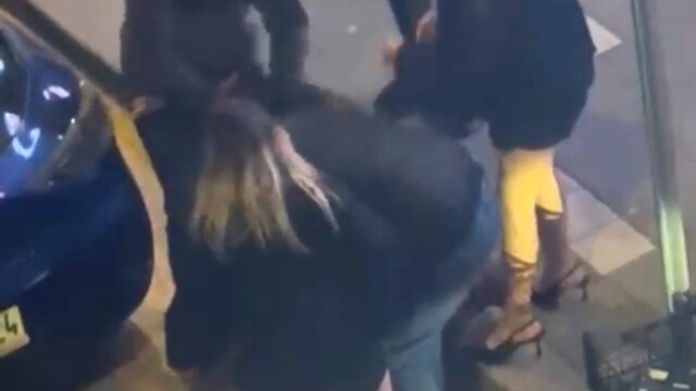 Bolu'da kadınların kavgası kamerada