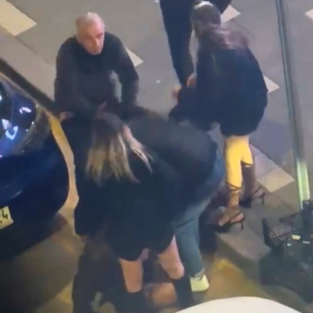 Bolu'da kadınların kavgası kamerada