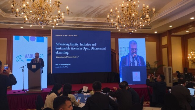 Anadolu Üniversitesi Rektörü Prof. Dr. Adıgüzel, AAOU 2026 Konferansı'nda Türkiye'yi temsil etti
Anadolu Üniversitesi Manila'da uluslararası ağını genişletti