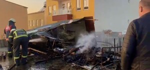 Adıyaman'da evin çatısında yangın
