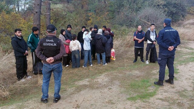 Edirne'de 18 kaçak göçmen yakalandı