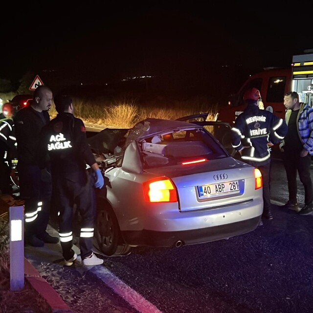 Nevşehir'de TIR'a arkadan çarpan otomobilde 2 ölü
