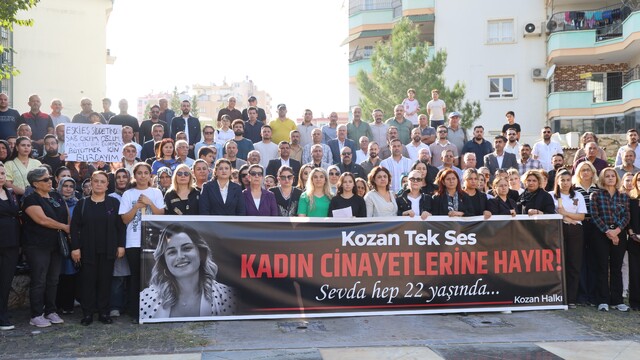 Kozan'da kadınlar, katledilen Sevda için tek ses oldu