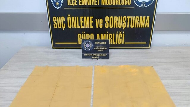 Beyşehir'de 3 bin kullanımlık bonzai ele geçirildi: 3 tutuklama